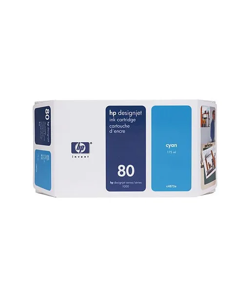 Cartouche d'encre cyan HP 80 350 ml
