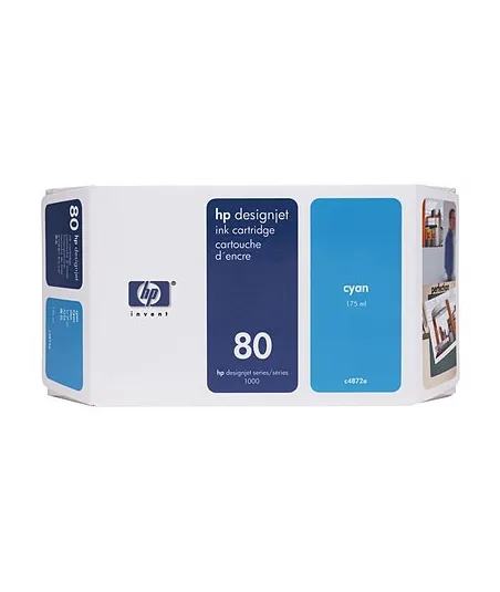 Cartouche d'encre cyan HP 80 350 ml