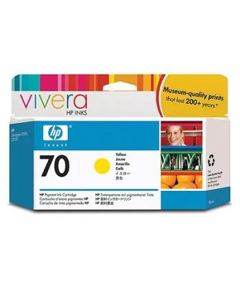 Cartouche d'encre jaune HP 70 130 ml
