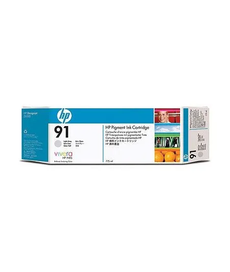 Cartouche d'encre gris clair HP 91 775 ml