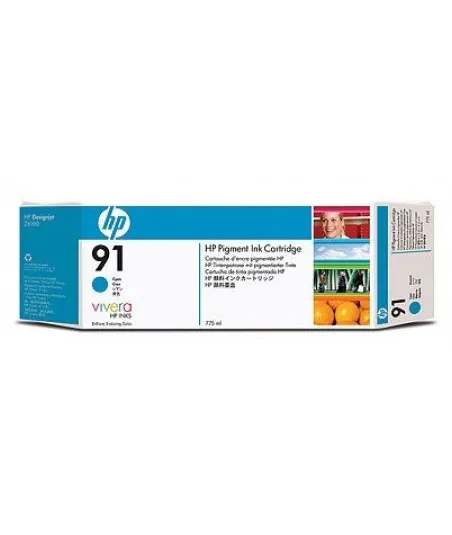 Cartouche d'encre cyan HP 91 775 ml
