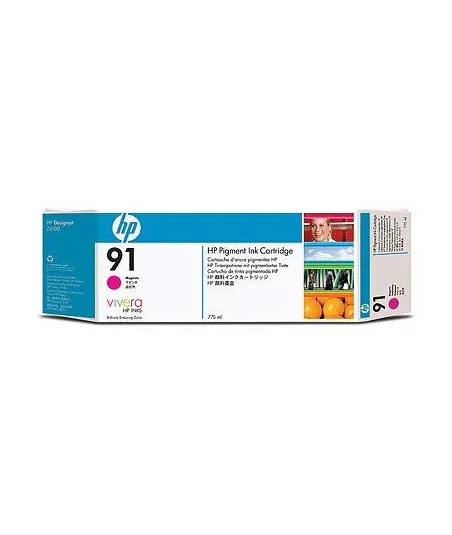 Cartouche d'encre magenta HP 91 775 ml