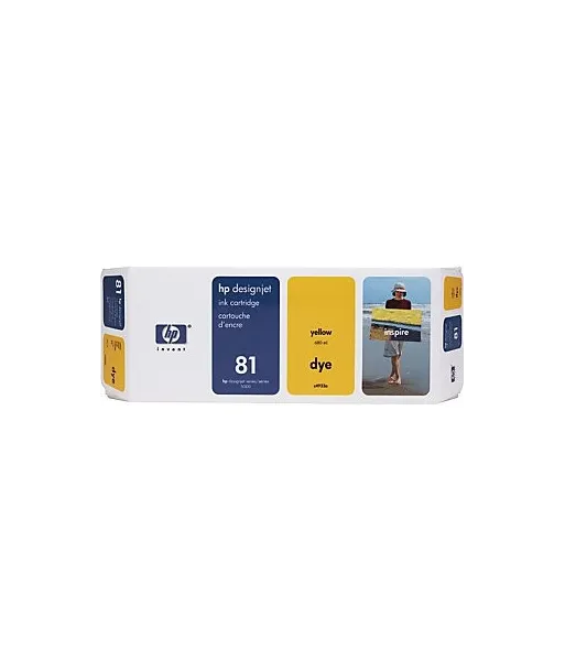 Hp 81 - cartouche d`impression - 1 x jaune