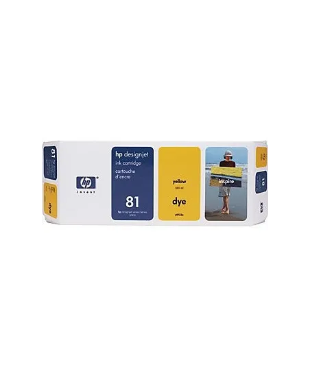 Hp 81 - cartouche d`impression - 1 x jaune