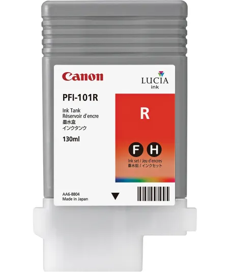 Cartouche d'encre CANON Rouge PFI-101 R 130Ml