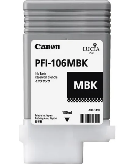 Cartouche d'encre CANON Noir Mat PFI-106 MBK 130Ml