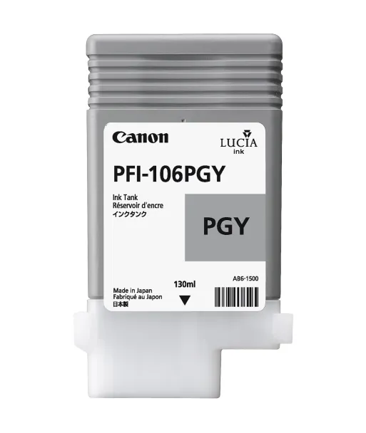 Cartouche d'encre CANON Gris Photosensible PFI-106 PGY 130Ml