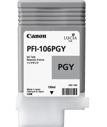 Cartouche d'encre CANON Gris Photosensible PFI-106 PGY 130Ml