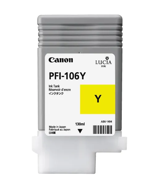 Cartouche d'encre CANON Jaune PFI-106 Y 130Ml