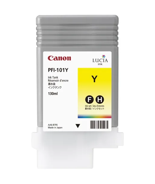 Cartouche d'encre CANON  Jaune PFI-101 Y 130Ml