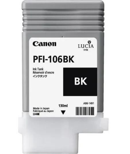 Cartouche d'encre CANON Noir PFI-106 BK 130Ml