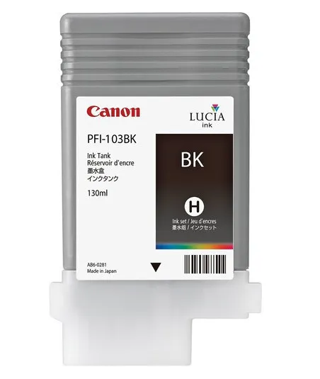 Cartouche d'encre CANON Noire PFI-103 BK 130ml