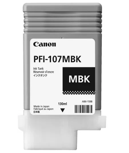 Cartouche d'encre CANON Noir Mat PFI-107 MBK 130ml