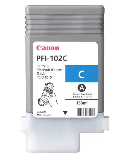 Cartouche d'encre CANON Cyan LUCIA PFI-102 C - 130ml