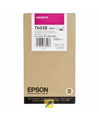 Cartouche d'encre EPSON T603B Magenta - 220Ml
