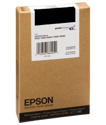 Cartouche d'encre EPSON T6031 Noir Photo - 220Ml