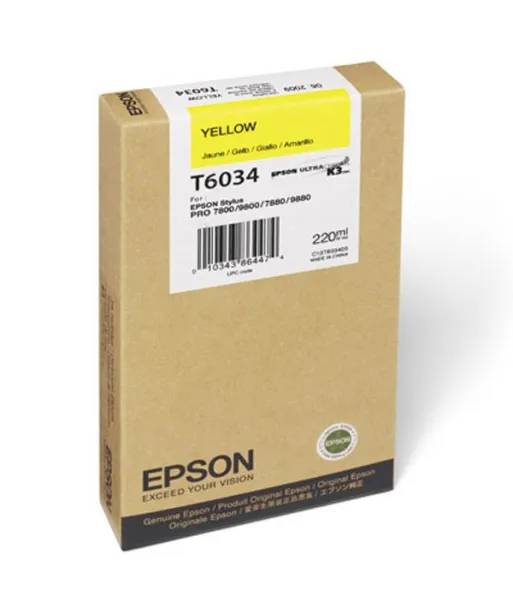 Cartouche d'encre Jaune Epson 220Ml
