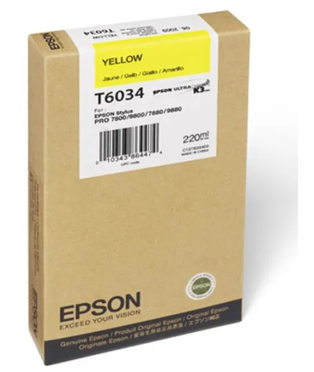 Cartouche d'encre Jaune Epson 220Ml