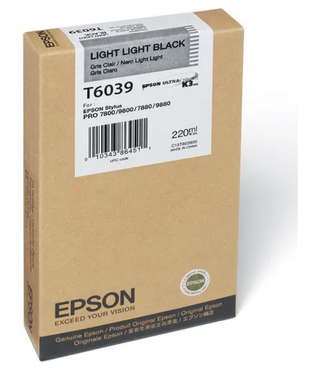 Cartouche d'encre Gris Clair Epson 220Ml