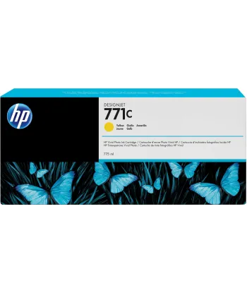 Cartouche d'encre photo Vivid HP  771C  Jaune  - 775ml