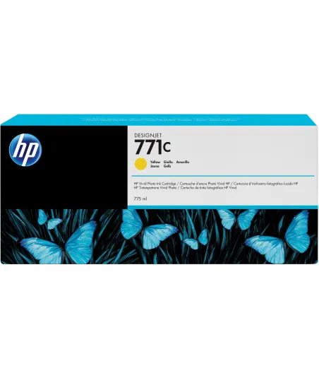 Cartouche d'encre photo Vivid HP  771C  Jaune  - 775ml