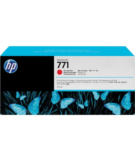 Cartouche d'encre photo Vivid HP  771C  Rouge Chromatique  - 775ml