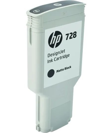 Cartouche d'encre Noir mat HP 728 300ML