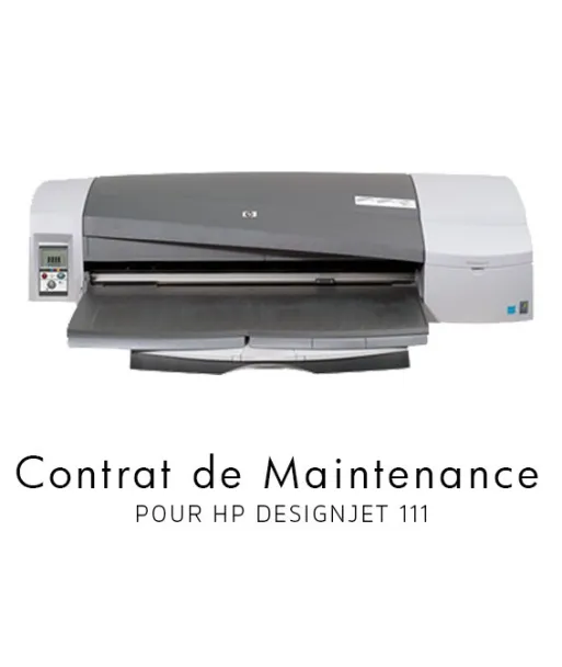 Contrat de maintenance 1 an - HP Designjet 111