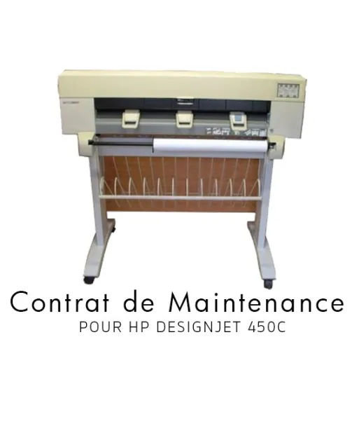 Contrat de maintenance 1 an pour HP 450C