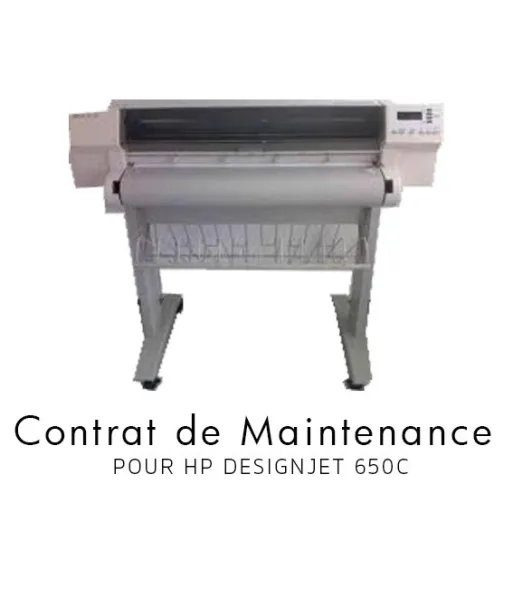 Contrat de maintenance 1 an pour HP 650C