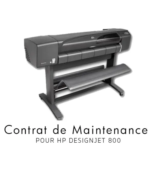 Contrat de maintenance 1 an pour HP 800