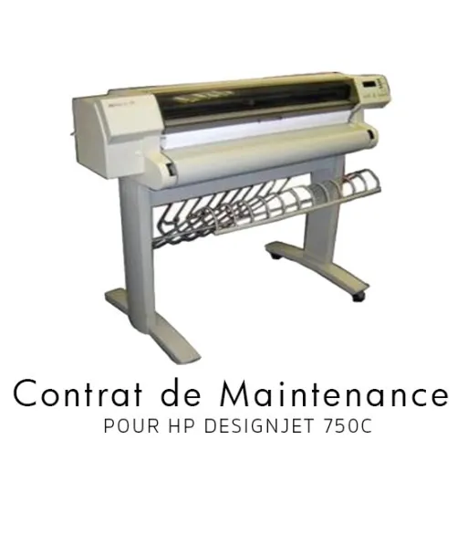 Contrat de maintenance 1 an pour HP 750 C