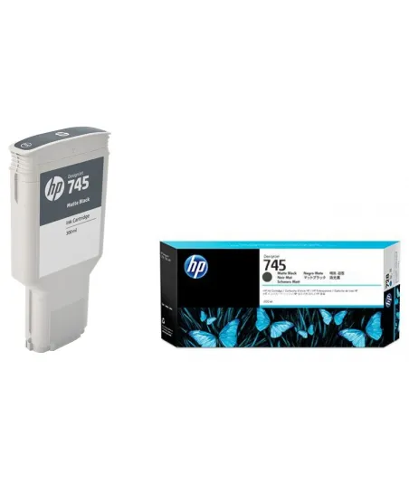 Cartouche d'encre Noir Mat HP 745 300ML