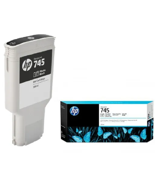 Cartouche d'encre Noir Photo HP 745 300ML