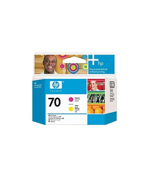 Tête d'impression Magenta et Jaune HP 70