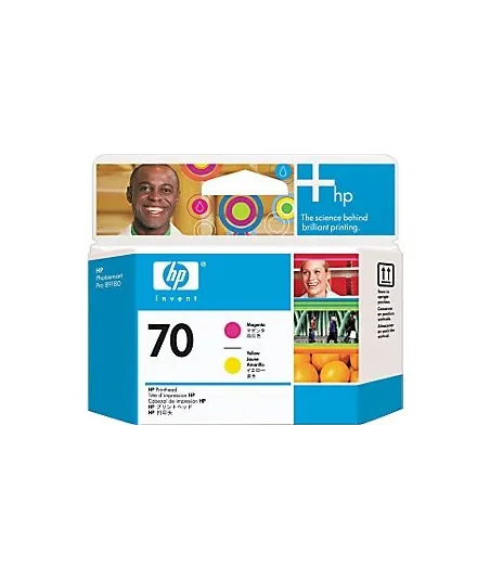 Tête d'impression Magenta et Jaune HP 70