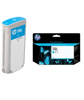 Cartouche d'encre HP 745 Cyan 130ml |traciel