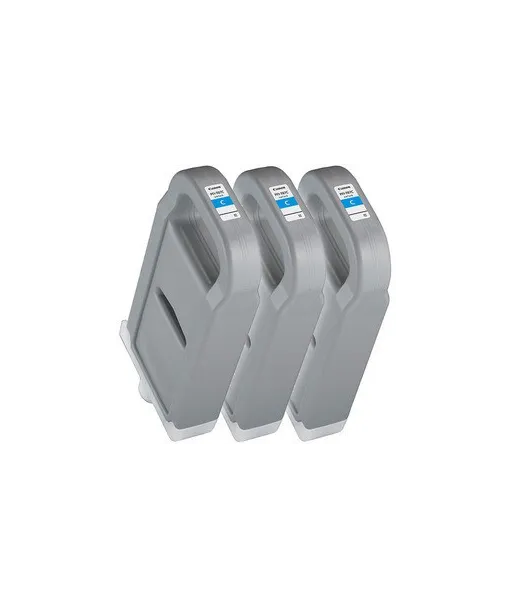 Pack 3 xCartouche d'encre CANON PFI-707C Cyan 700ml