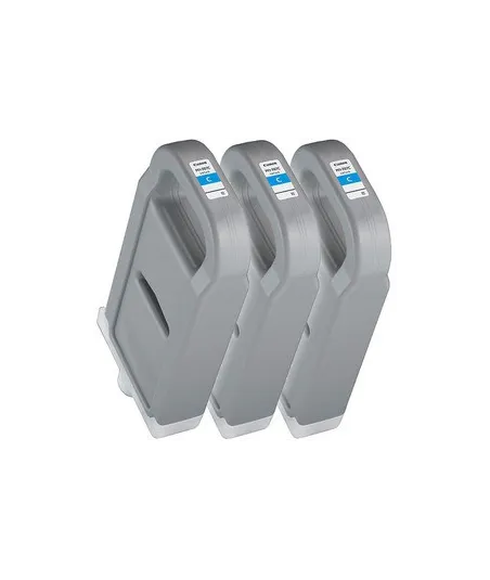 Pack 3 xCartouche d'encre CANON PFI-707C Cyan 700ml
