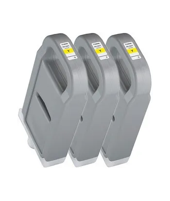 Pack 3 xCartouche d'encre CANON PFI-707Y Jaune 700ml