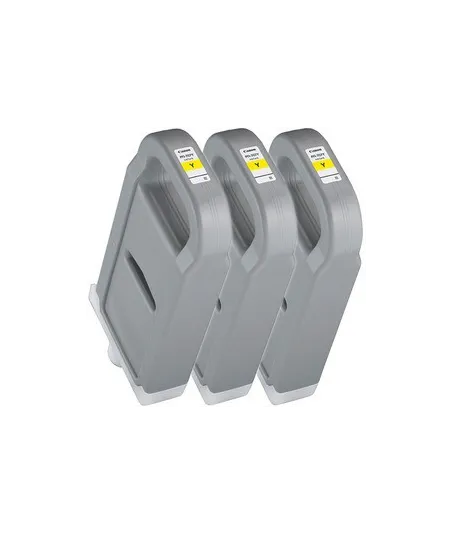 Pack 3 xCartouche d'encre CANON PFI-707Y Jaune 700ml