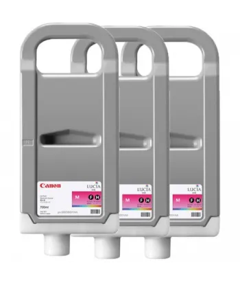 Pack 3 xCartouche d'encre CANON PFI-707M Magenta 700ml