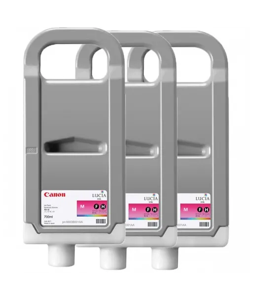 Pack 3 xCartouche d'encre CANON PFI-707M Magenta 700ml