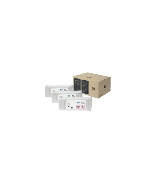 Pack x 3 Cartouches d'encre Magenta clair HP81 680ml