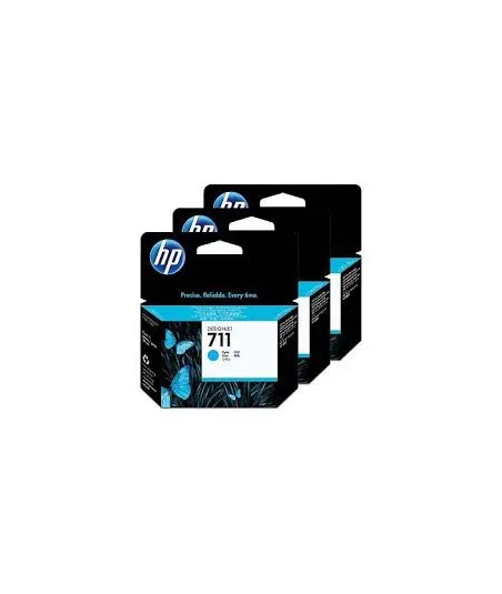 Pack x 3 Cartouche d'encre Cyan HP711 29ml