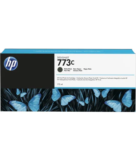 Cartouche d'encre Noir Mat HP 773C 775ml