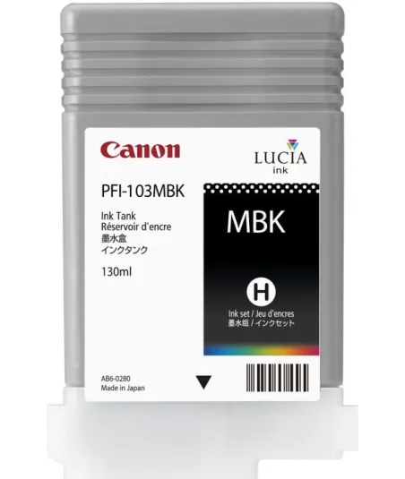 Cartouche d'encre CANON Noire Mate PFI-103 MBK 130ml