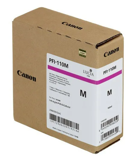 Cartouche d'encre CANON PFI-110M Magenta 160ml