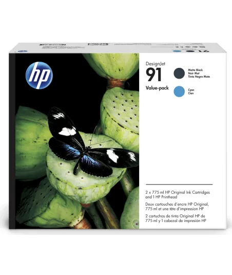 Value Pack HP 91 - Tête d'impression et Cartouches