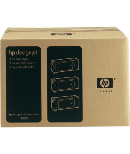 Pack x 3 Cartouches d'encre Cyan HP90 400ml
